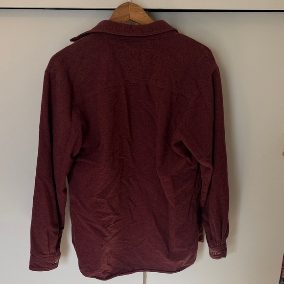 Rustic Ridge Men's Burgundy Button-Up - Picture 4 of 4